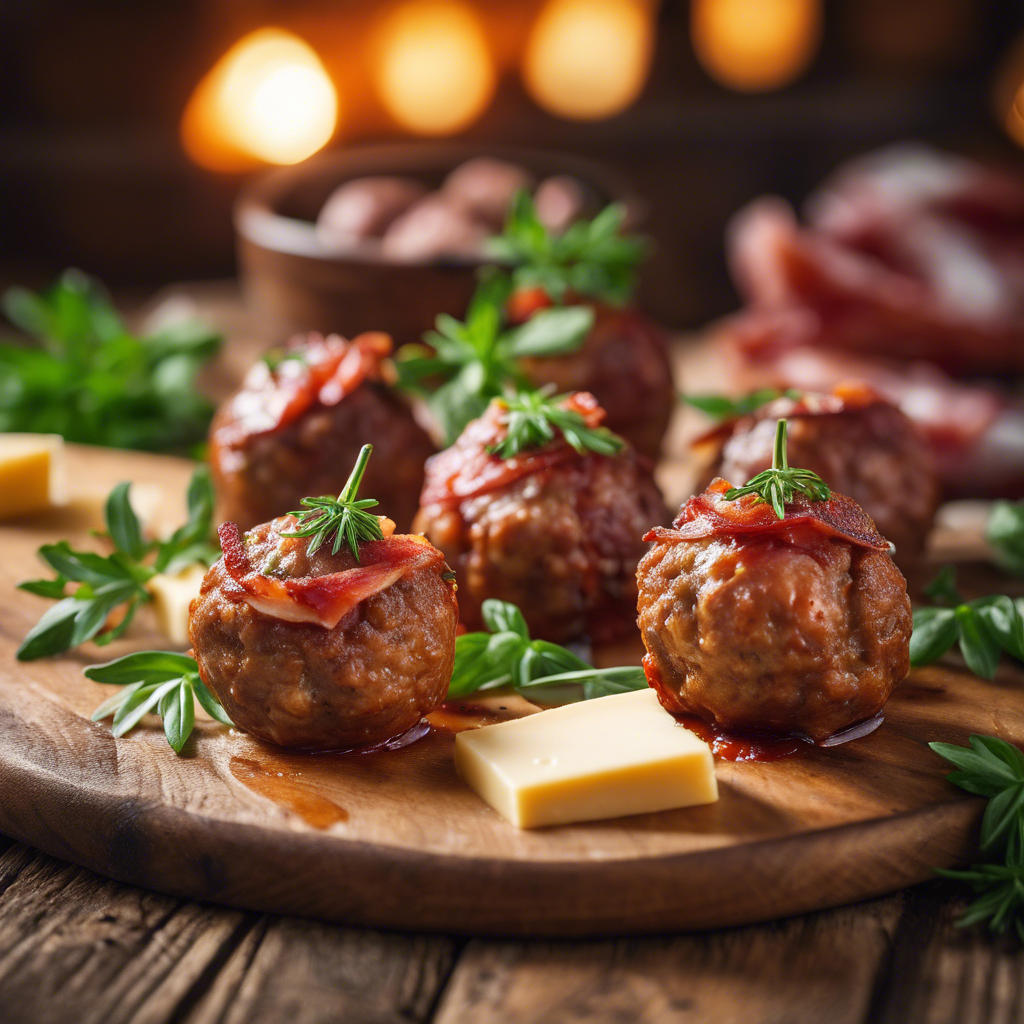 albondigas rellenas de queso y tocino