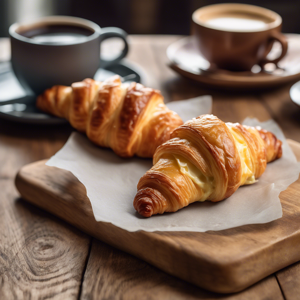 receta de croissant de jamon y queso